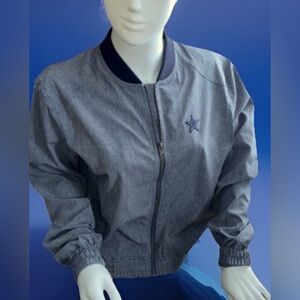 Dallas Cowboys Ladies Jacket Size Medium Lightweight Varsity